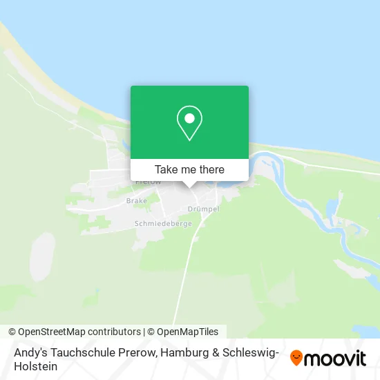 Карта Andy's Tauchschule Prerow