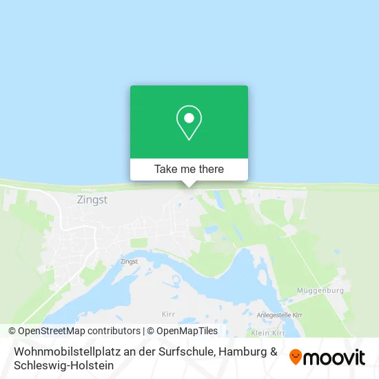 Карта Wohnmobilstellplatz an der Surfschule