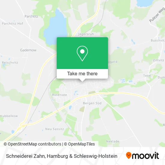Карта Schneiderei Zahn