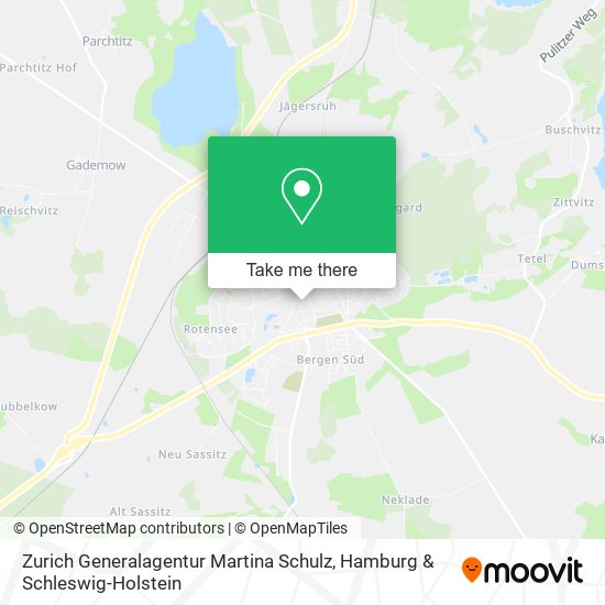 Zurich Generalagentur Martina Schulz map