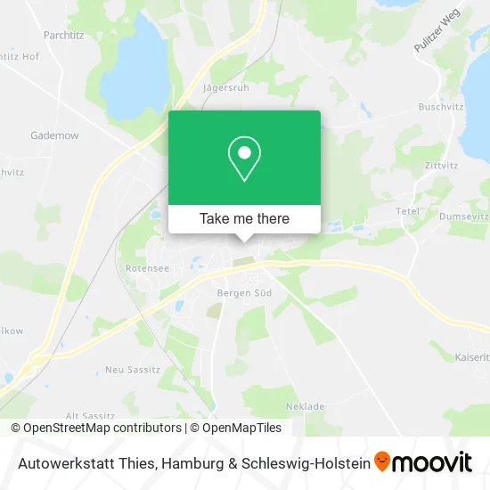 Карта Autowerkstatt Thies