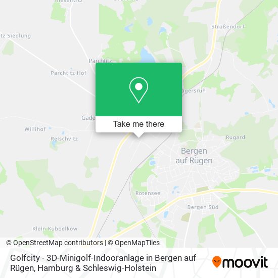 Golfcity - 3D-Minigolf-Indooranlage in Bergen auf Rügen map