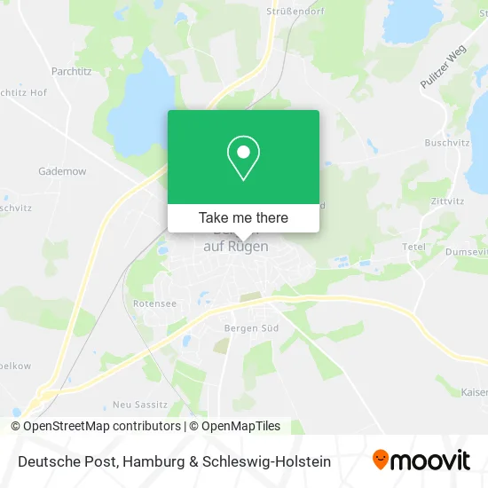 Карта Deutsche Post