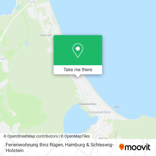 Карта Ferienwohnung Binz Rügen