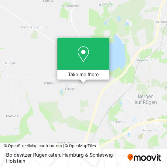 Boldevitzer Rügenkaten map