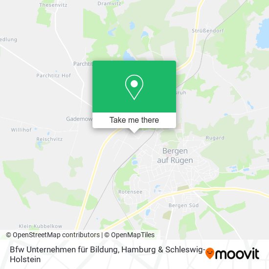 Bfw Unternehmen für Bildung map