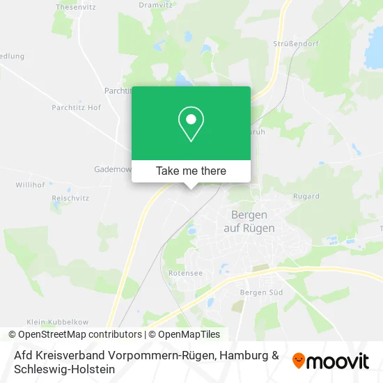 Карта Afd Kreisverband Vorpommern-Rügen