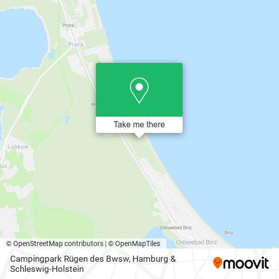 Campingpark Rügen des Bwsw map
