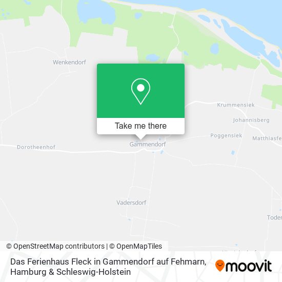 Das Ferienhaus Fleck in Gammendorf auf Fehmarn map