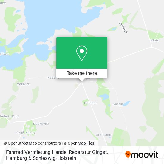 Fahrrad Vermietung Handel Reparatur Gingst map