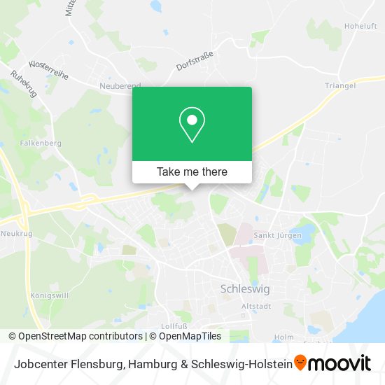 Jobcenter Flensburg map