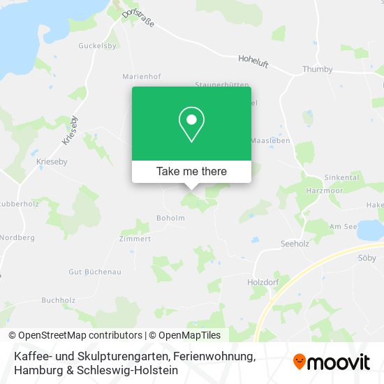 Kaffee- und Skulpturengarten, Ferienwohnung map