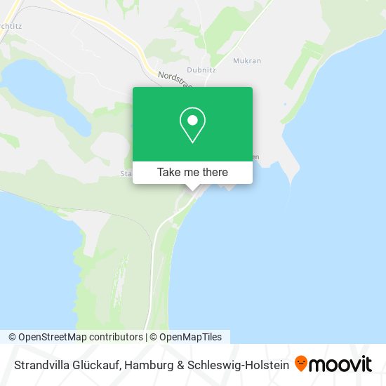 Strandvilla Glückauf map
