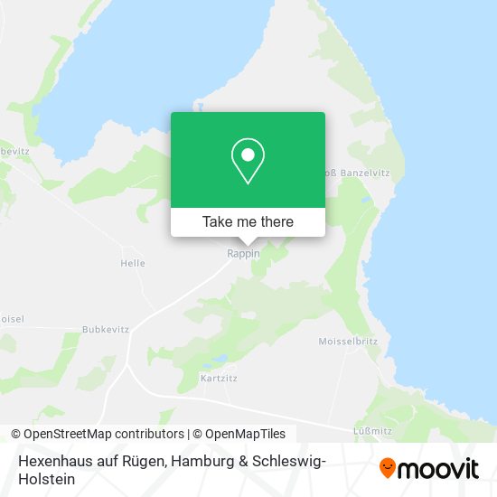 Hexenhaus auf Rügen map