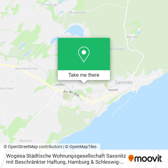 Wogesa Städtische Wohnungsgesellschaft Sassnitz mit Beschränkter Haftung map