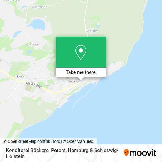 Konditorei Bäckerei Peters map