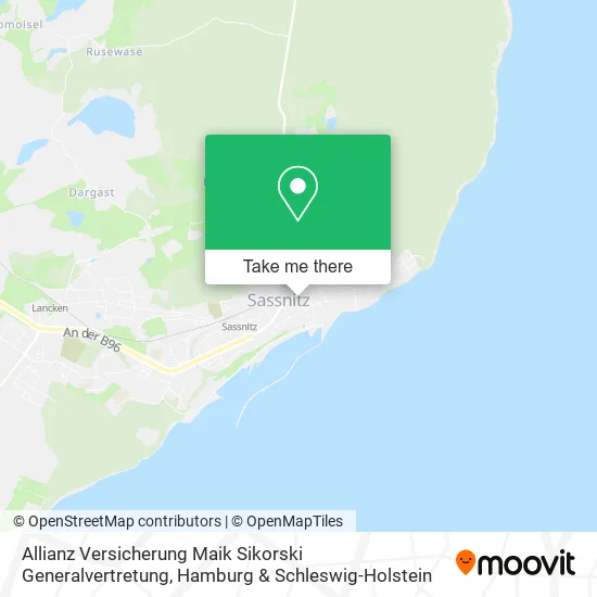 Карта Allianz Versicherung Maik Sikorski Generalvertretung