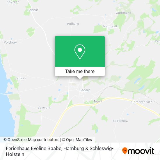 Ferienhaus Eveline Baabe map