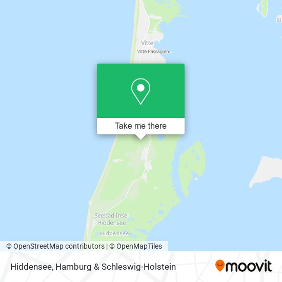 Hiddensee map