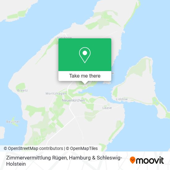 Zimmervermittlung Rügen map