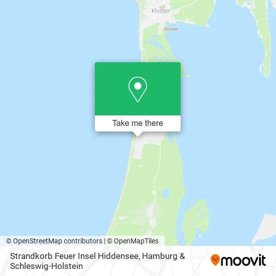 Карта Strandkorb Feuer Insel Hiddensee