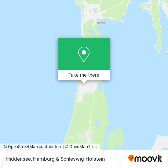 Карта Hiddensee