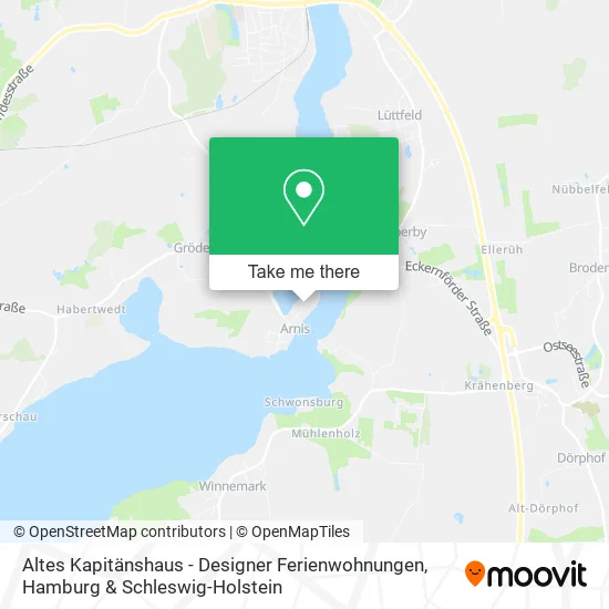 Карта Altes Kapitänshaus - Designer Ferienwohnungen