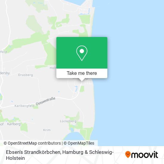 Ebsen's Strandkörbchen map
