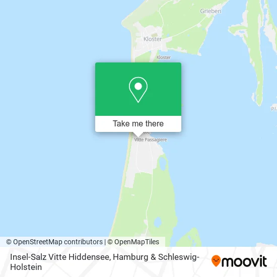 Карта Insel-Salz Vitte Hiddensee