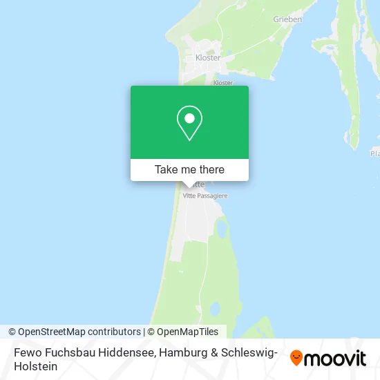 Карта Fewo Fuchsbau Hiddensee