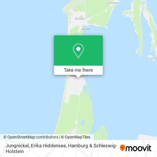 Jungnickel, Erika Hiddensee map