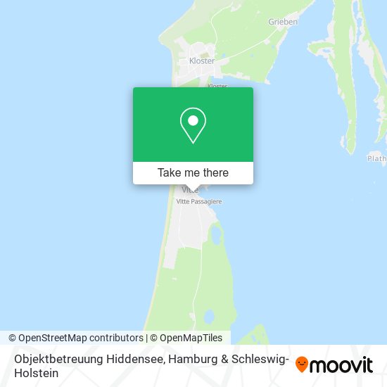 Карта Objektbetreuung Hiddensee