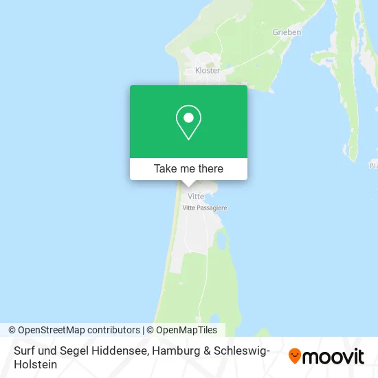 Карта Surf und Segel Hiddensee