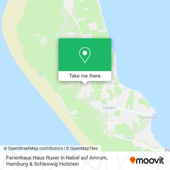 Ferienhaus Haus Ruser in Nebel auf Amrum map