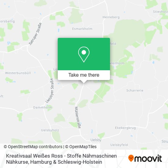 Kreativsaal Weißes Ross - Stoffe Nähmaschinen Nähkurse map