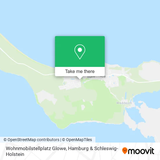 Карта Wohnmobilstellplatz Glowe