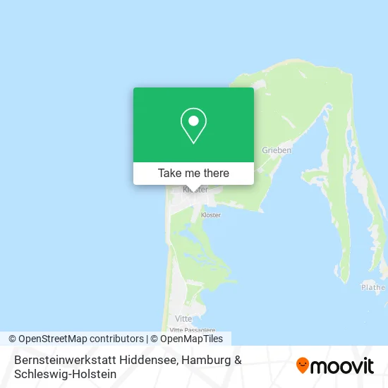 Карта Bernsteinwerkstatt Hiddensee