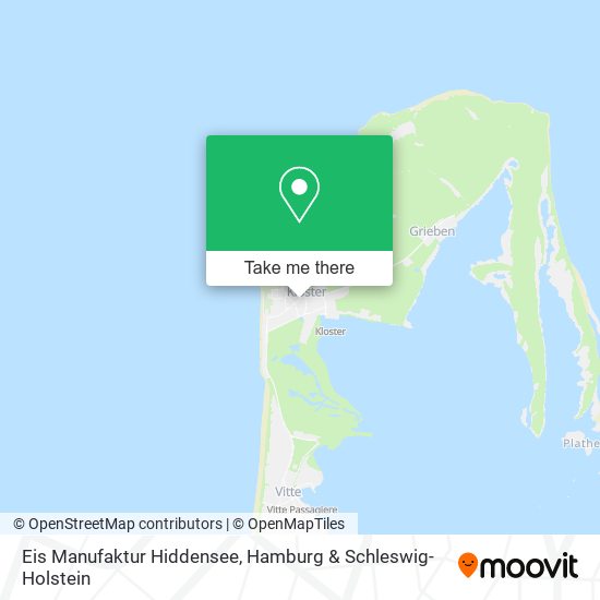 Eis Manufaktur Hiddensee map