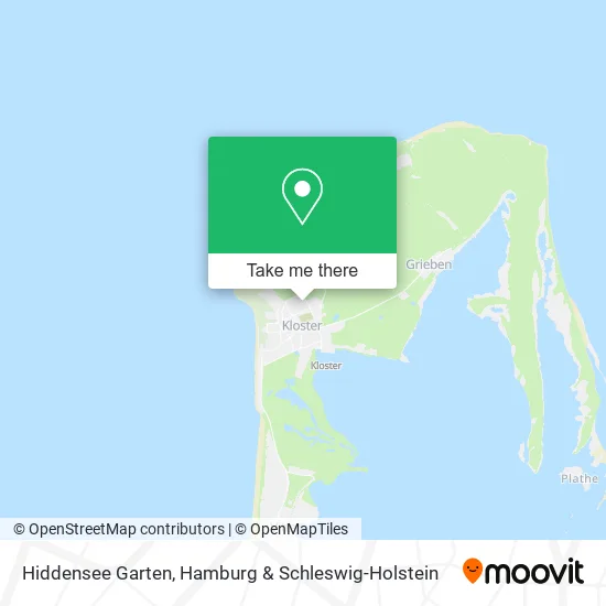Карта Hiddensee Garten