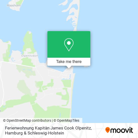 Ferienwohnung Kapitän James Cook Olpenitz map