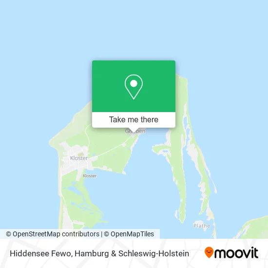 Карта Hiddensee Fewo
