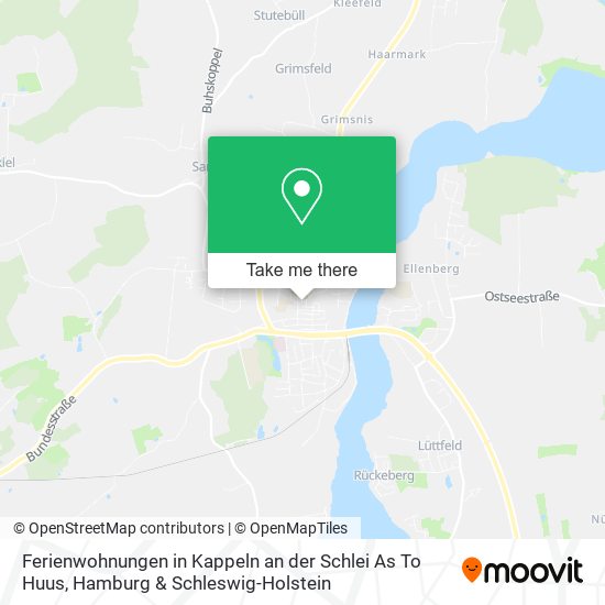 Ferienwohnungen in Kappeln an der Schlei As To Huus map