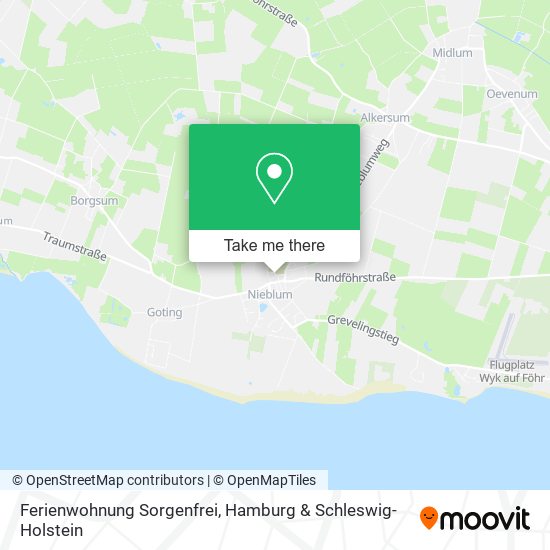 Ferienwohnung Sorgenfrei map