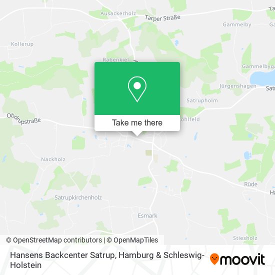 Hansens Backcenter Satrup map
