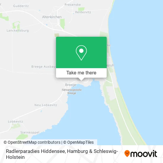 Карта Radlerparadies Hiddensee