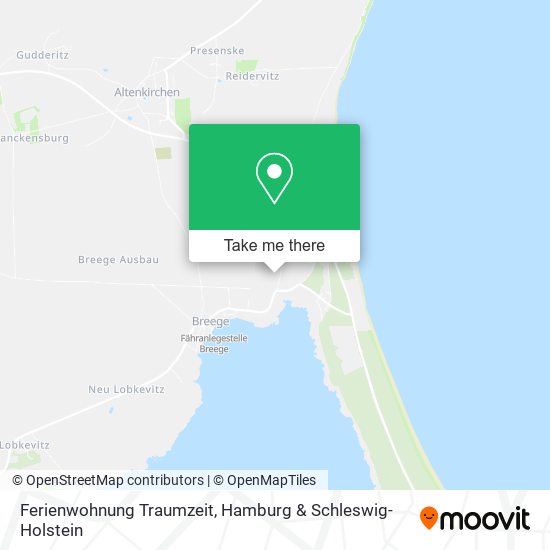 Ferienwohnung Traumzeit map