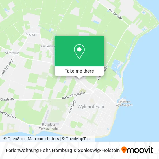 Карта Ferienwohnung Föhr