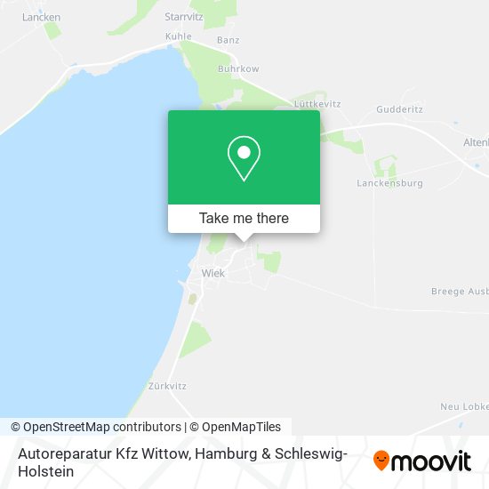 Autoreparatur Kfz Wittow map