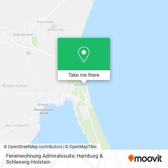 Ferienwohnung Admiralssuite map