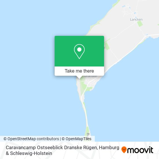 Caravancamp Ostseeblick Dranske Rügen map